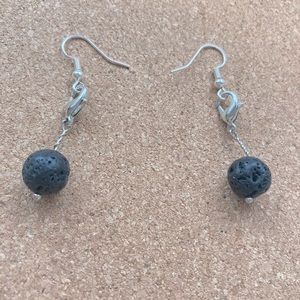 Lava stone earrings
